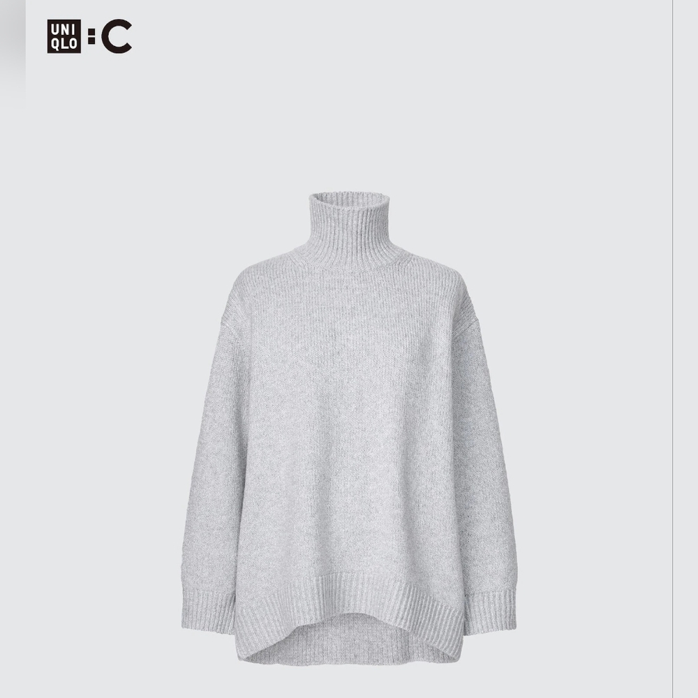NWT) Uniqlo soft knit long sleece high neck sweater S